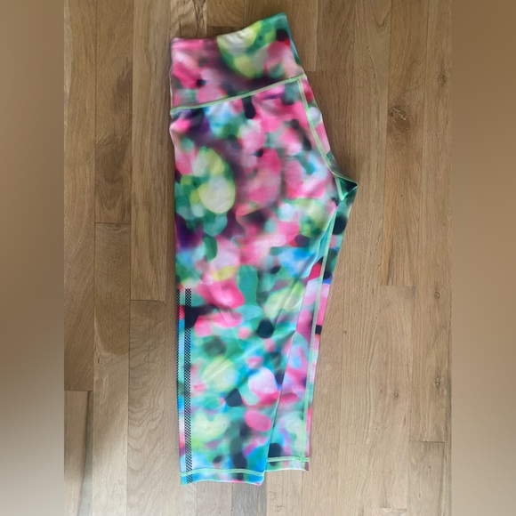 Adidas Climalite Printed Cropped Leggings sz M - Picture 8 of 10